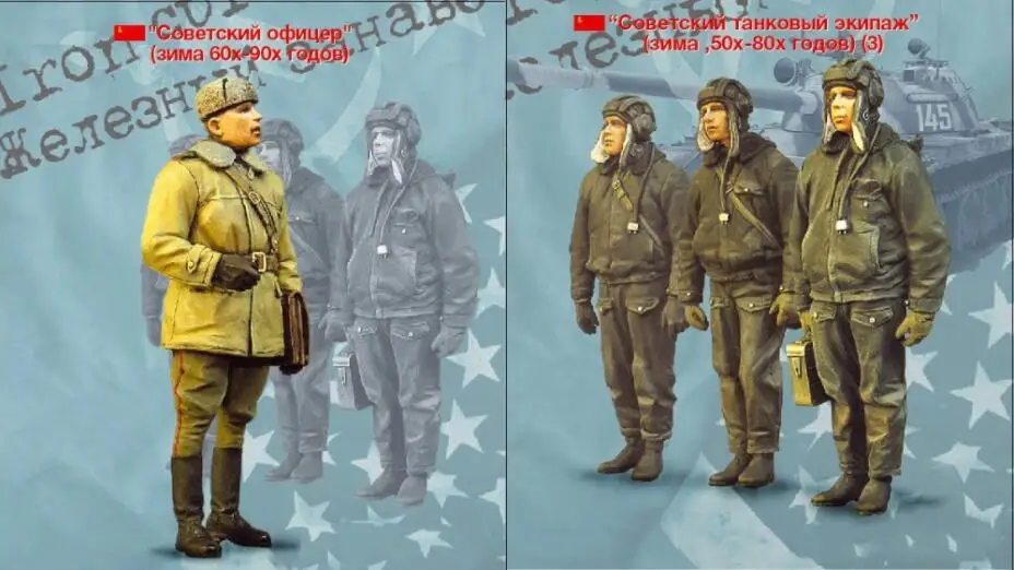 

1/35 Scale Resin Figure Soviet Tank Officer and Crew