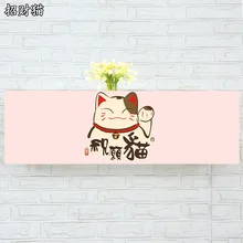 Indoor Air Conditioner Cover Wall Mounted Decorative Hood Embroidery 74 79 81 83 86 89 95 105 x 30 x 20cm Lucky Cat