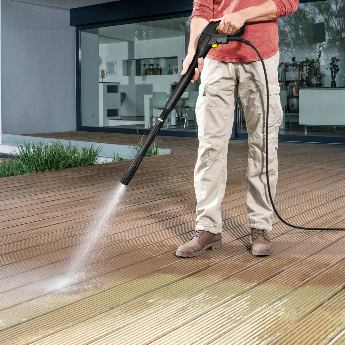Пистолет для мойки высокого давления KARCHER (2.643-909) (Cо шлангом высокого давления 12 м, адаптер Quick Connect для аппаратов серии К 2 - К 7, не мешается под ногами)
