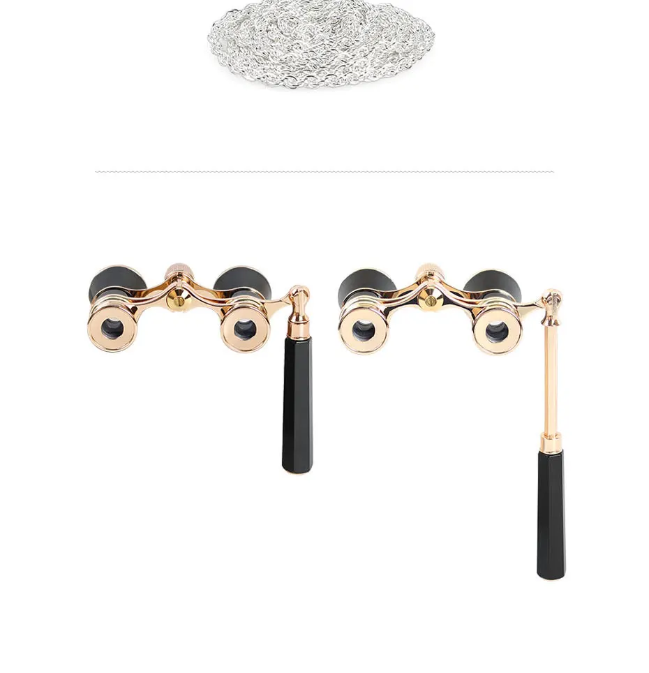 3x25 складной опера очки бинокль металлический корпус с цепочкой/ручкой оптические линзы театральный телескоп Ретро дизайн для женщин Подарки