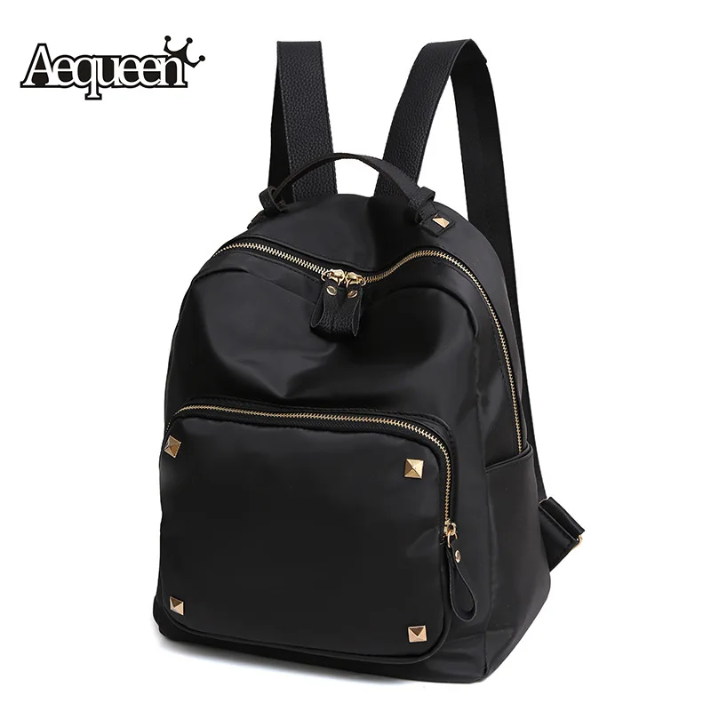 AEQUEEN Backpacks Women Korea Style Waterproof Nylon Backpacks Women