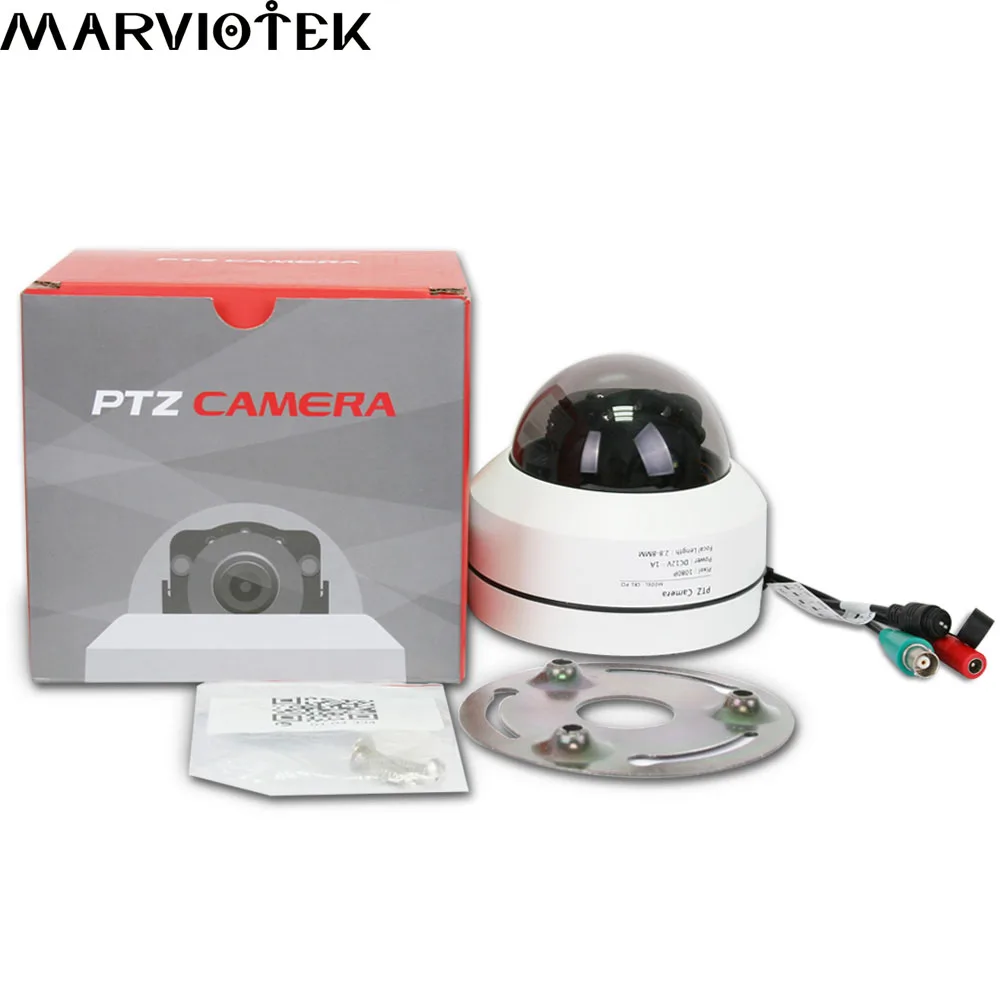 AHD камера 1080 P наружная PTZ моторизованный Pan наклон Мини купольная 4в1 5X зум