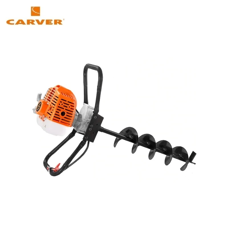 Мотобур бензиновый CARVER AG 62/000 без шнека d пос=20 мм 62 см.куб.|carver| |