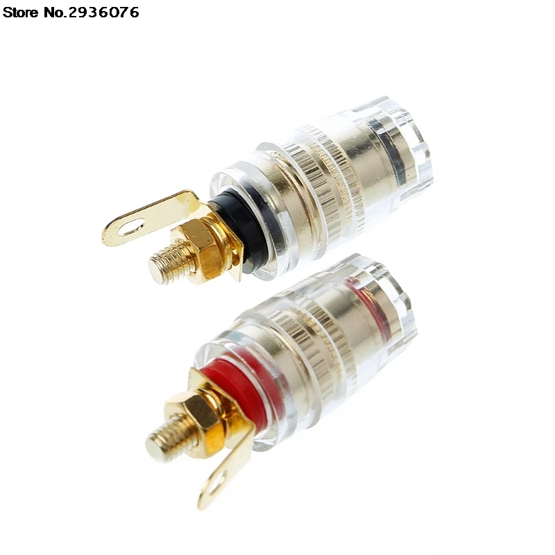 

2pcs 4mm Binding Post Terminal Speaker Test Banana Plug Socket Connector Amplifier Speaker