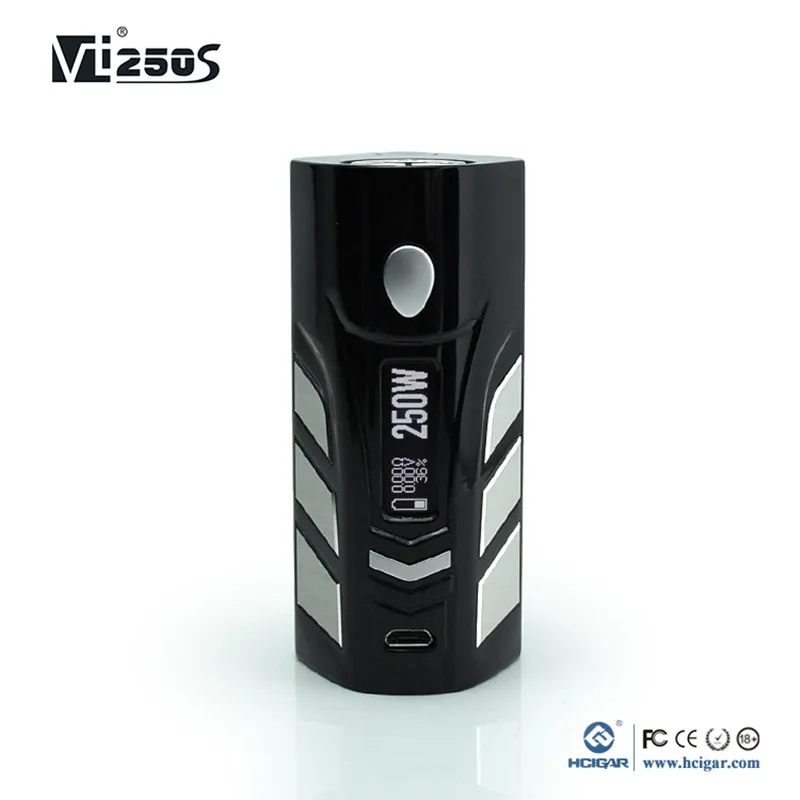 Подлинный EVOLV DNA 250 чип HCigar VT250s 5-250 Вт мод vape пары и коробка мод 2-3 батареи Особенности электронных сигарет моды