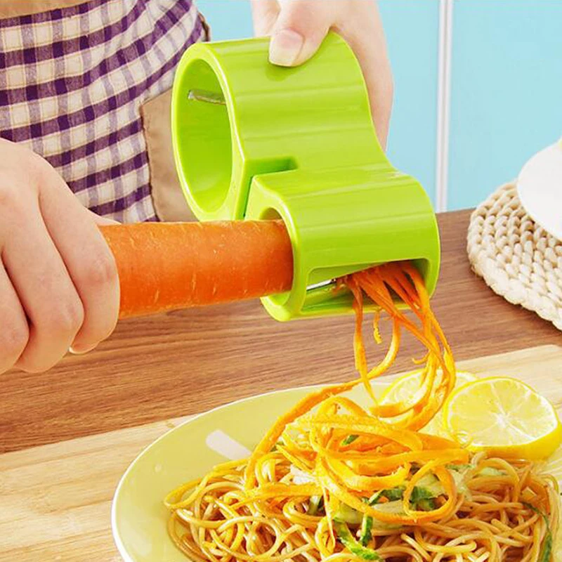 

Spiral double grater With knife sharpener Creative kitchen supplies