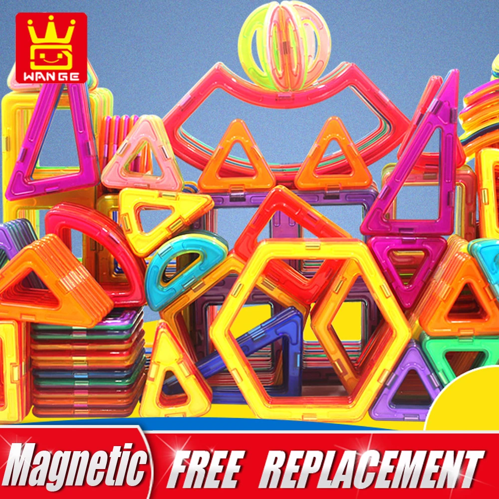 1PC Standard Size Magnetic Blocks DIY Building Single Bricks