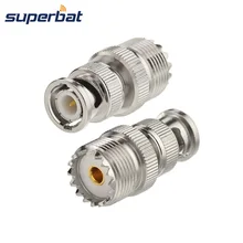 Superbat 2-Pack UHF SO-239 Женский к BNC Мужской разъем адаптера для CB двухстороннее радио