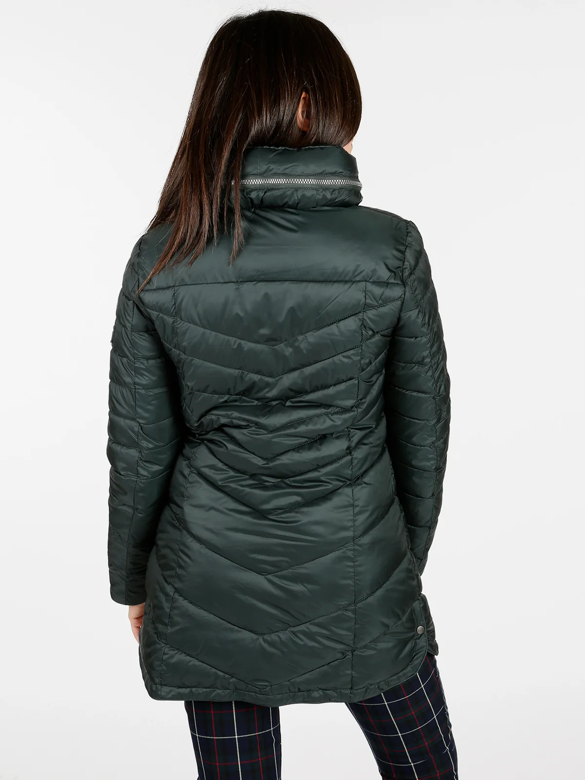 Iza IV Long JKT pad w Ecopiumino long slim fit зеленый|Куртки| |