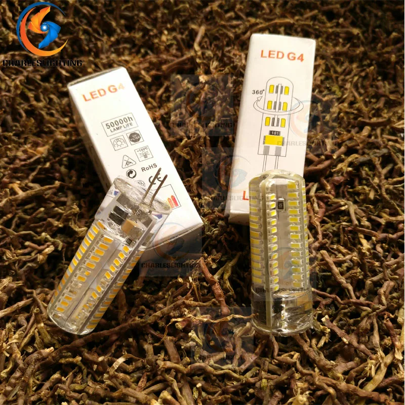 

CHARLES LIGHTING 2 Years Warranty LED G4 Lamp AC220v COB Bulb Silicone 7W Spotlight Warm White /White Light Replace Halogen