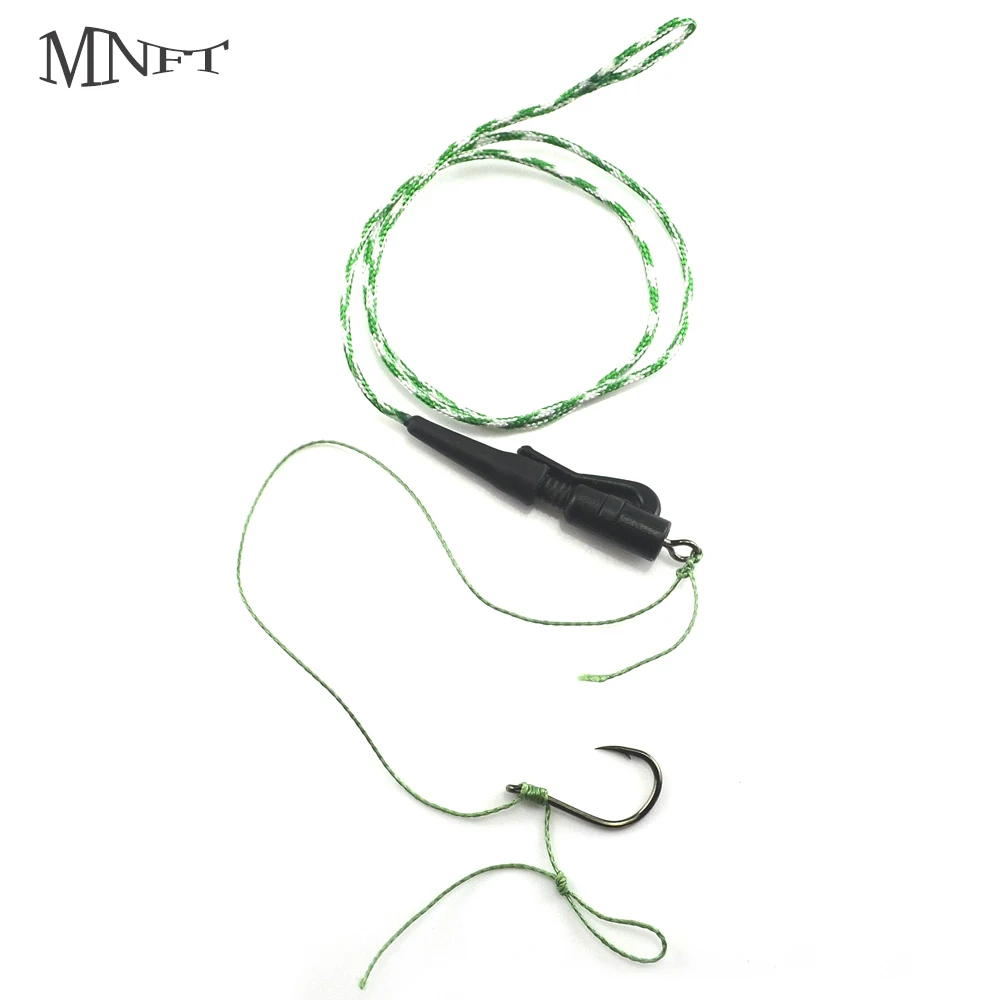 

MNFT 2 Set 6 Sizes Hand Made Braided Line Carp Hair Rigs Heavy Dury Lead Clips Hook Carp Fishing Accessories