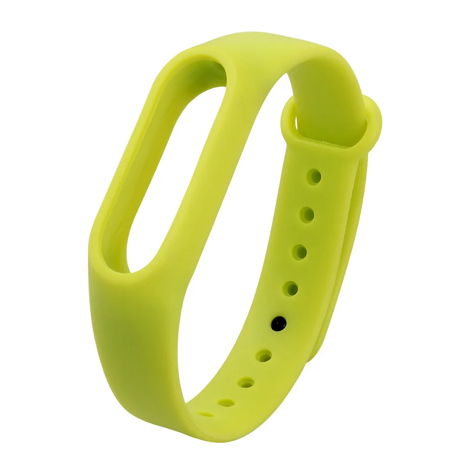 Colorful Silicone Wrist Strap Bracelet Belt For Original Miband 2 Xiaomi Mi band 2 Wristbands - Цвет: Зеленый