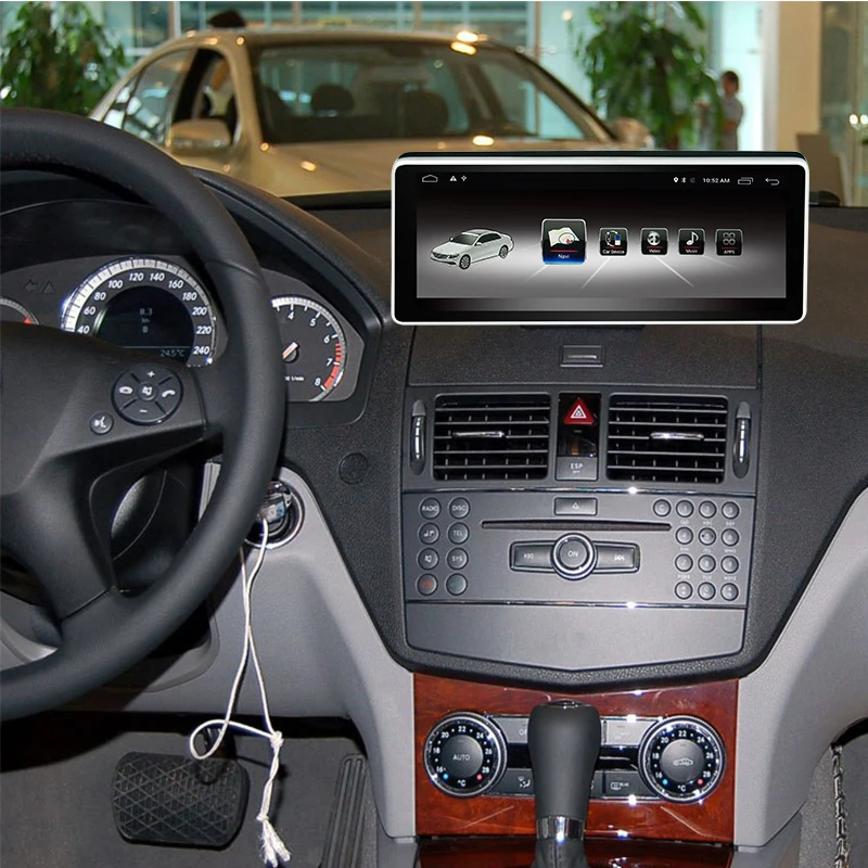 Автомобильный gps навигатор автомобильный монитор Android 7 1 10 25 &quotэкран для Mercedes Benz C