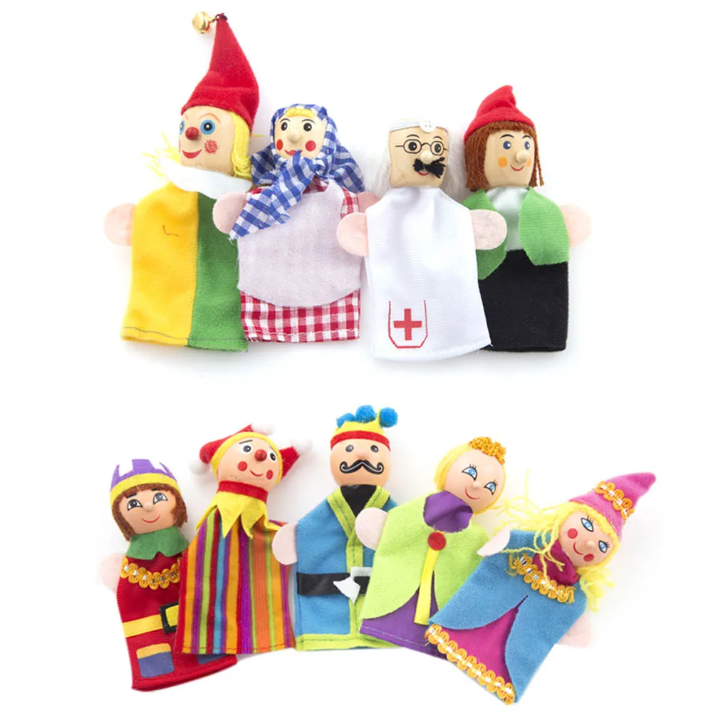 Finger Toys King And Clown Hand Puppets Christmas Gift Baby Educational