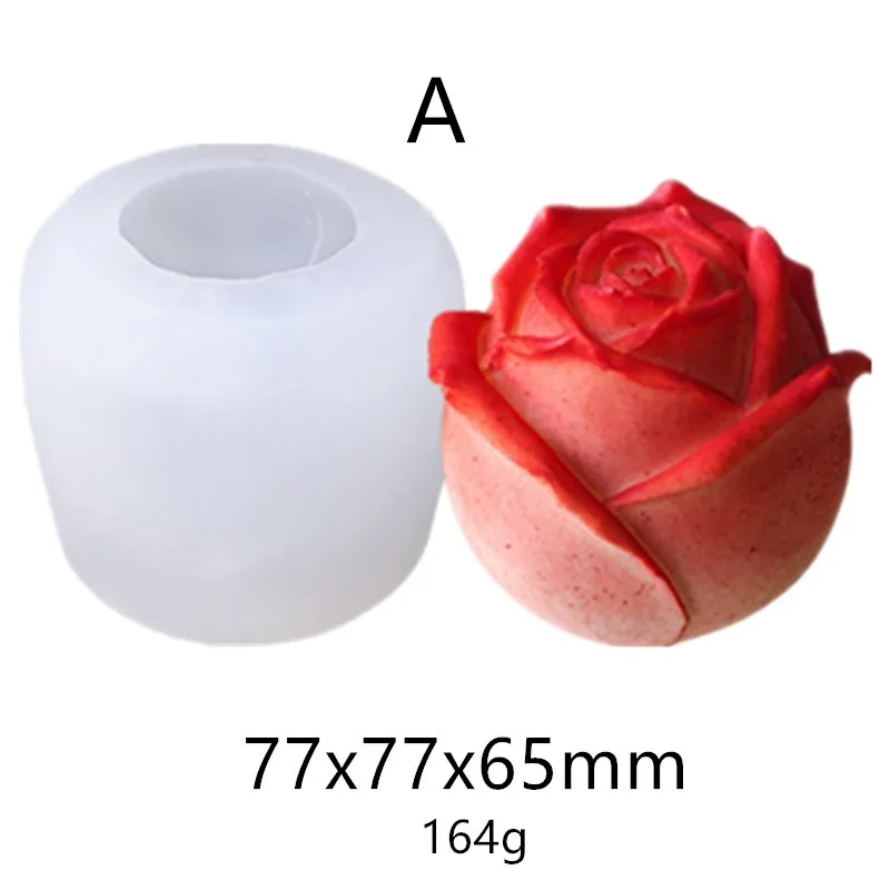 Big Silicone Soap Mold Rose Flower 3d Soap Mold Plamt Handmade