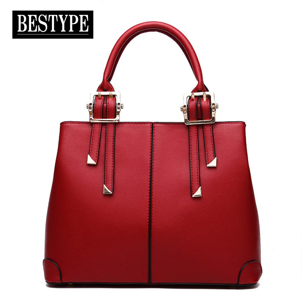 BESTYPE Top handle Bags Women Design PU Leather Women Shoulder Bag