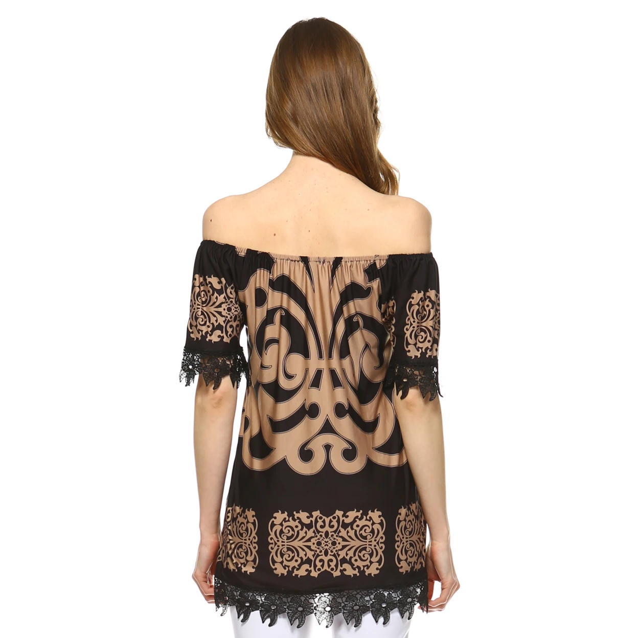 Rosella's Top - Brown & Black (1)