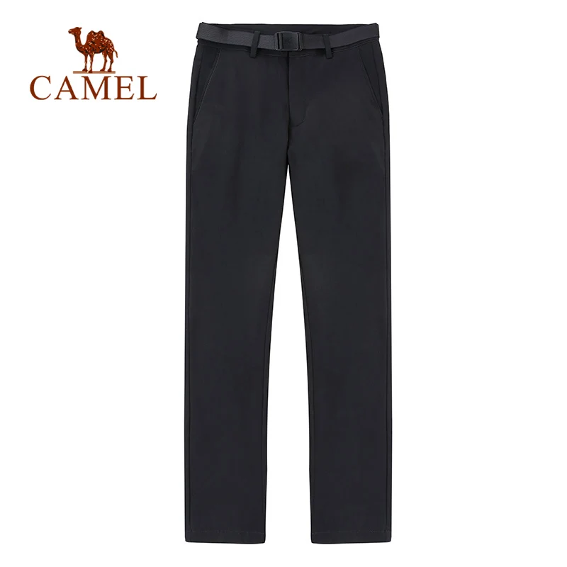 CAMEL Nuevo Hombre Pantalones de senderismo al aire libre Softshell pantalones impermeable a prueba de viento térmica montaña escalada táctica Trekking Pantalones