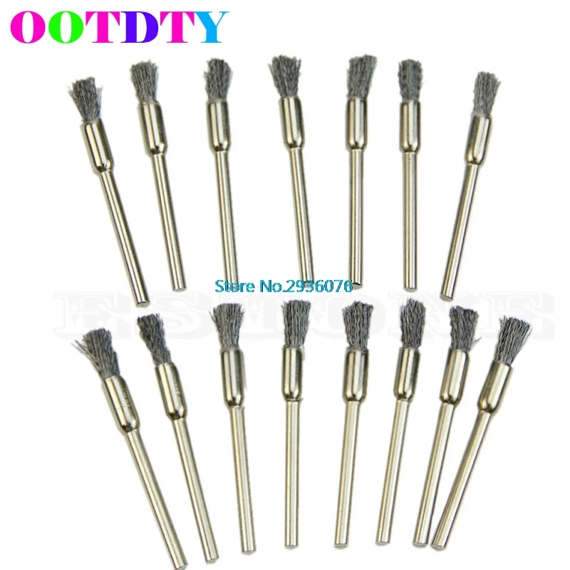 

15PCS Mini Stainless Steel Wire Brushes Cup Wheel Dremel Accessories Rotary Tool APR5