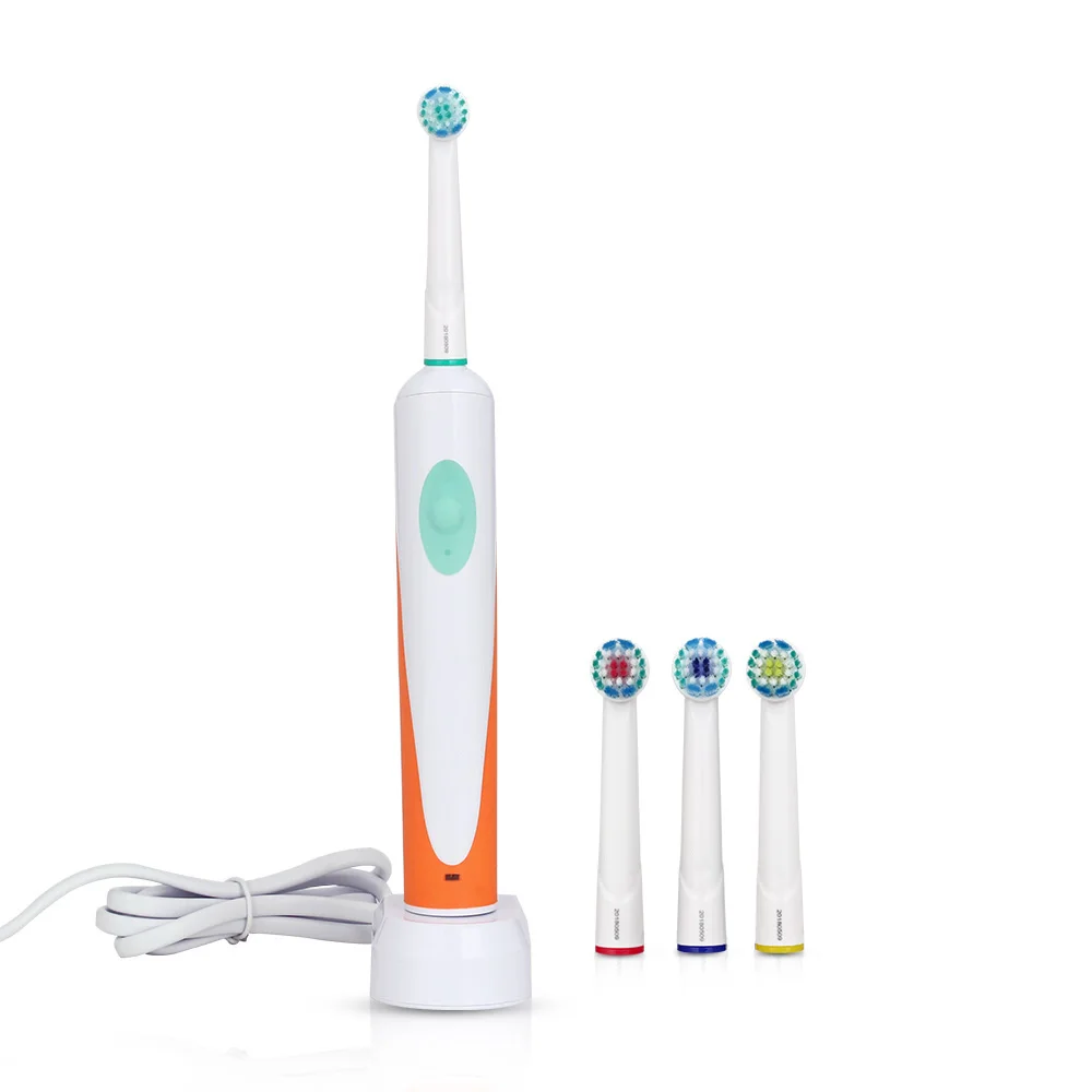 

AZDENT 4 Heads Rotating Electric Toothbrush Rechargeable Teeth Tooth Brush Oral Care for Adults Teeth Whitening Tooth Cleaner