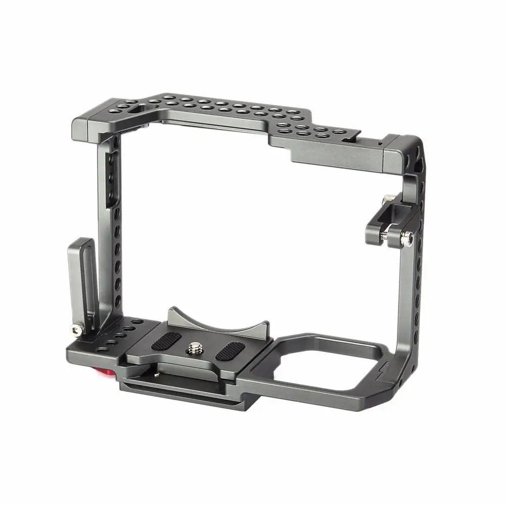 

WARAXE GH5 Camera video Cage for Panasonic GH5 GH4,Built-in Quick Release Fits Arca Swiss,with 1/4" and 3/8" Threaded Holes