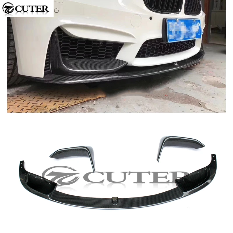 

F30 AN M3 MP Style Carbon Fiber Front Lip Splitter Car Styling For BMW 3 Series F30 M3 320i 328i 335i 2012-UP