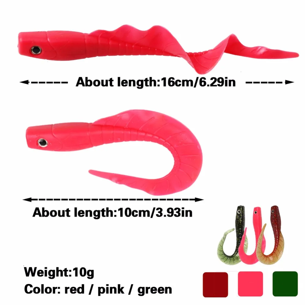 Sougayilang, 6 шт., мягкие рыболовные приманки, 16 см, 10 г, волшебные приманки для рыбалки Shad, мягкие приманки, искусственные черви, рыболовные снасти для ловли карпа