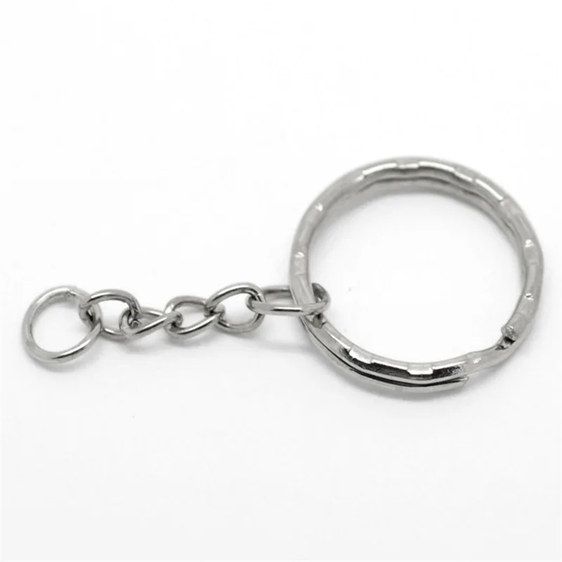 

30PCs Silver Tone Key Chains & Key Rings 53mm(2 1/8") long