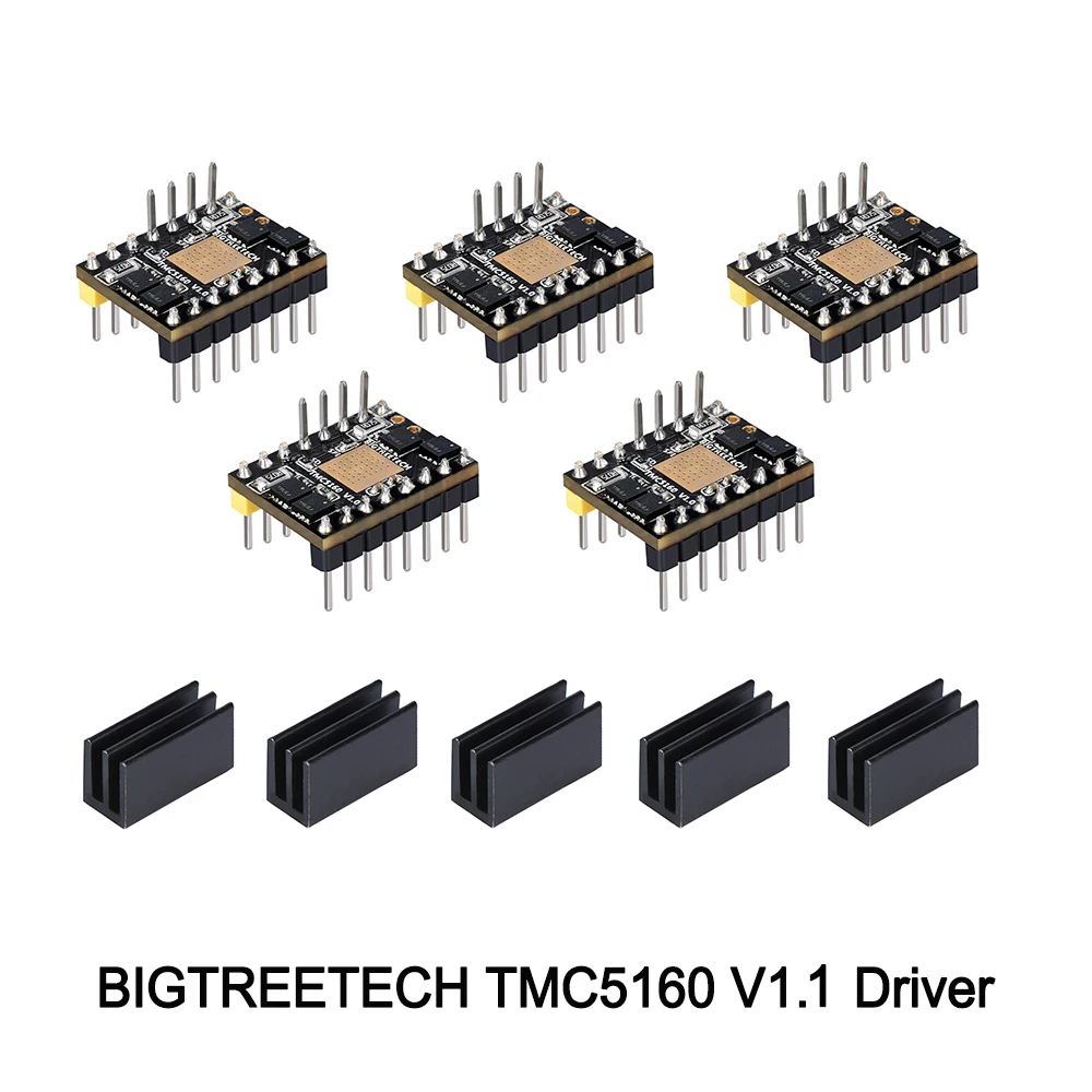 

BIGTREETECH TMC5160 V1.0 SPI Stepper Motor Driver High Power Stepstick Mute Driver For 57 Stepper Motor SKR Board Reprap TMC2130