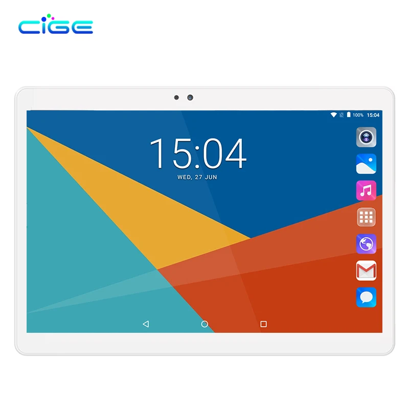 CIGE 10,1 дюймов Android 7,0 ips Tablet PC Octa Core 4 ГБ 32 ГБ 64 ГБ 1280x800 Bluetooth WI-FI gps FM Две сим-карты Телефонный звонок PAD