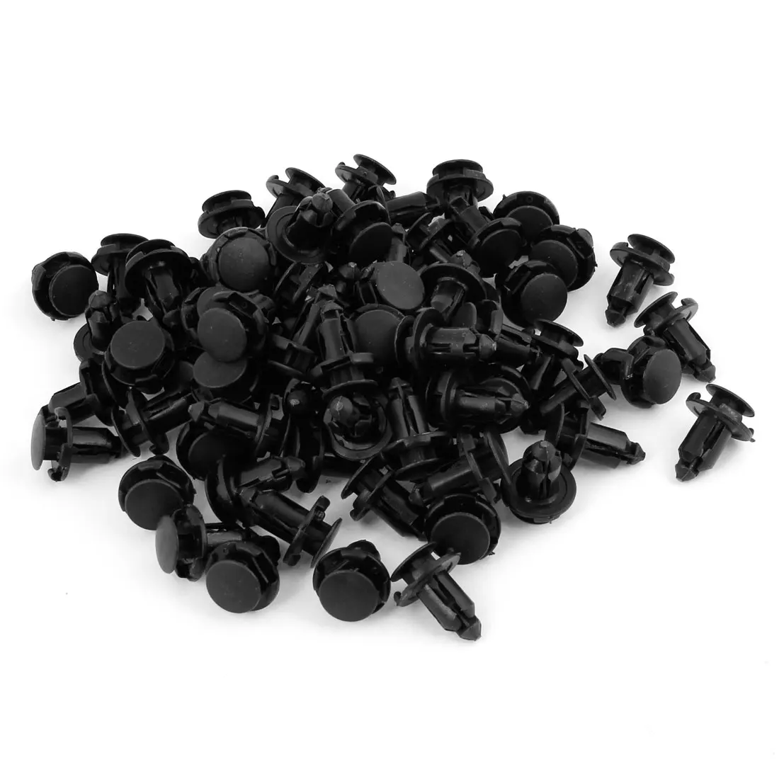 X Autohaux Universal 100 Pcs Black Plastic Rivets Car Door Panel