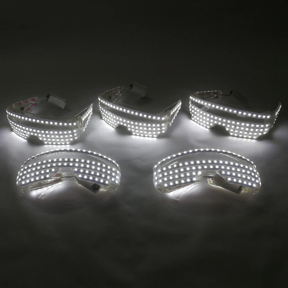

LED Luminous Glasses Halloween Party Mask Light Up Eyewear For LED Growing Light Performance Stage Costume Clothes