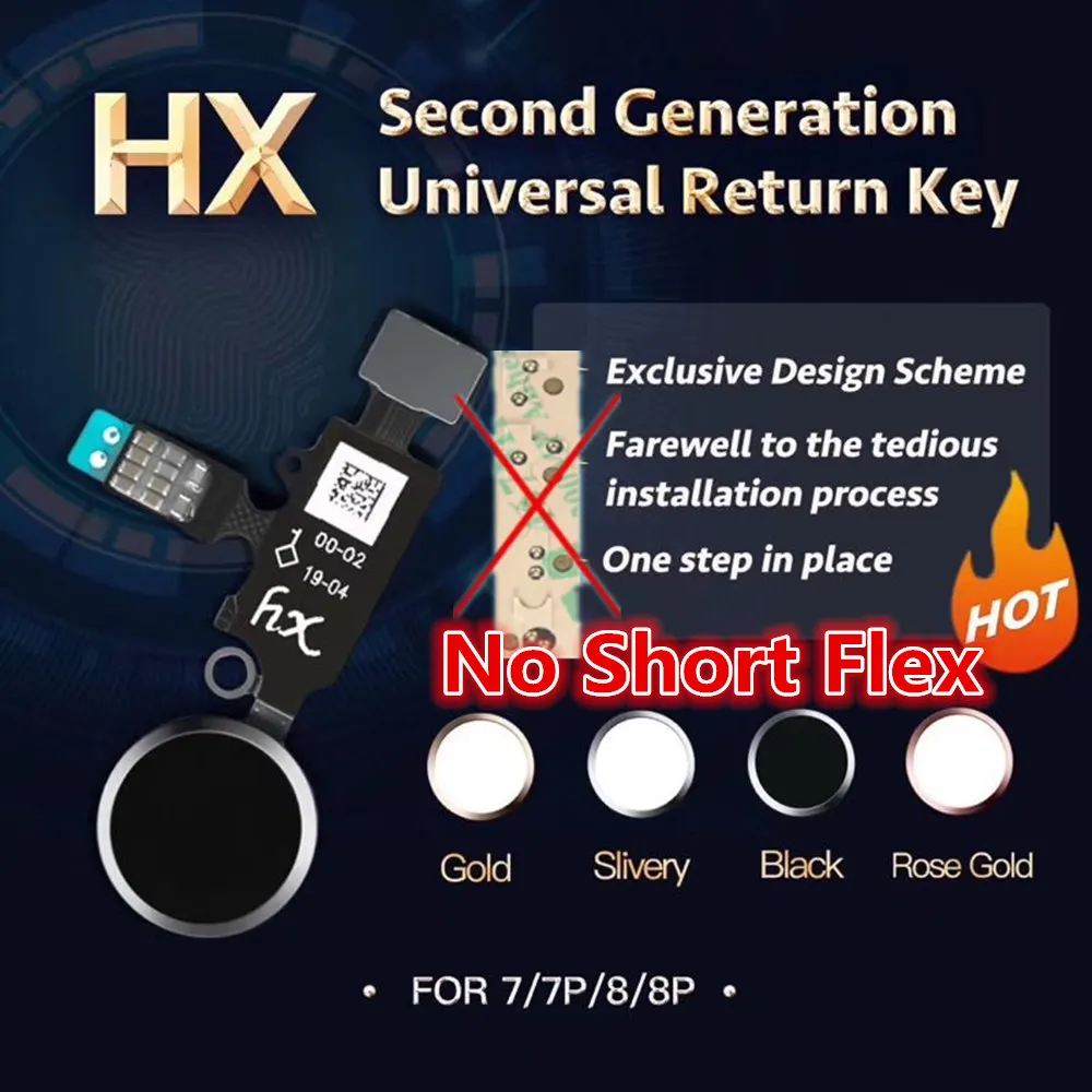 

2rd Generation Universal Home Button Flex Cable for iPhone 7 7 plus 8 8 Plus with Return Function Solution Key