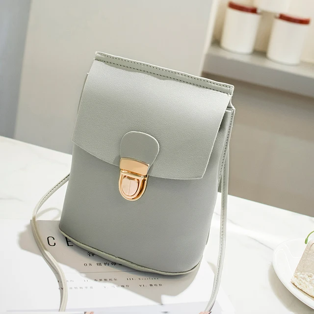 Women S Handbags Lady Shoulder Small Cell Phone Bag Lock Opening Women S Handbags Lady Shoulder Small Cell Phone Bag Lock Opening Black Blue Red