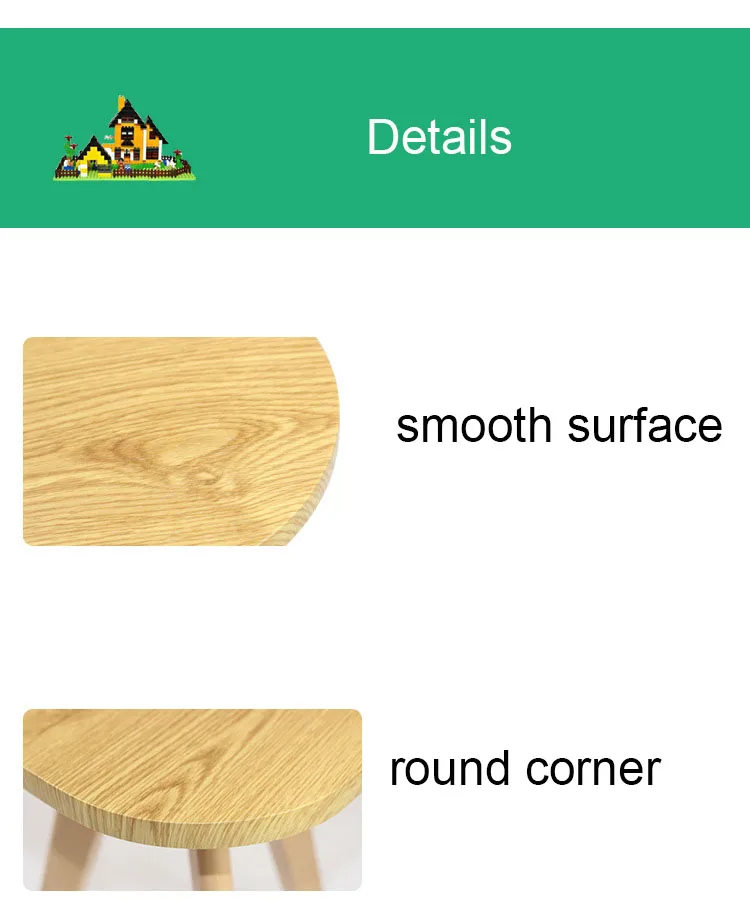 Твердый деревянный чайный столик, офисный кофейный столик, цветной маленький столик, мебель для гостиной и спальни