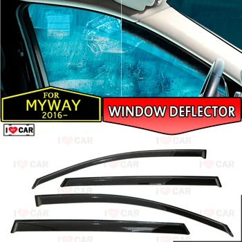 

Window deflector for Lifan Myway 2016- car window deflector wind guard vent sun rain visor cover car styling