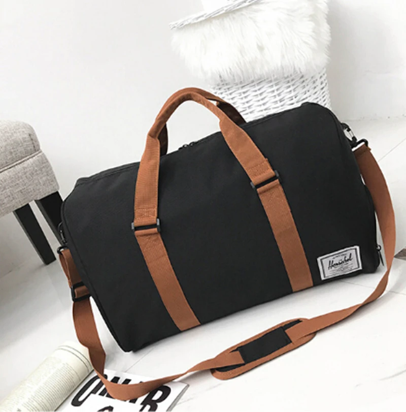 Fashion Canvas Duffle Bag Carry On Luggage Mens Bags Casual Travel Tote Wheeled From Annawawa 47 45 Dhgate Com
