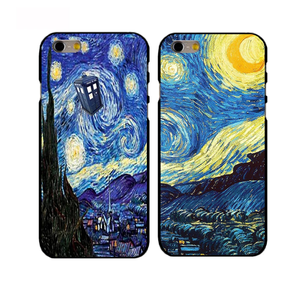 

Printed Phone Hard Case Van Gogh Starry Night Cover for iphone 4 4s 5 5s se 5c 6 6s plus 7 7plus 8 8plus X XR XS MAX CASE