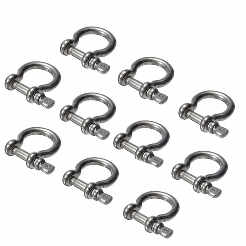 

Hight Quality Alloy Steel Shackle Buckle For Paracord Bracelet Strong And Durable Outerdoor Tool Camping Hiking Safety Survival