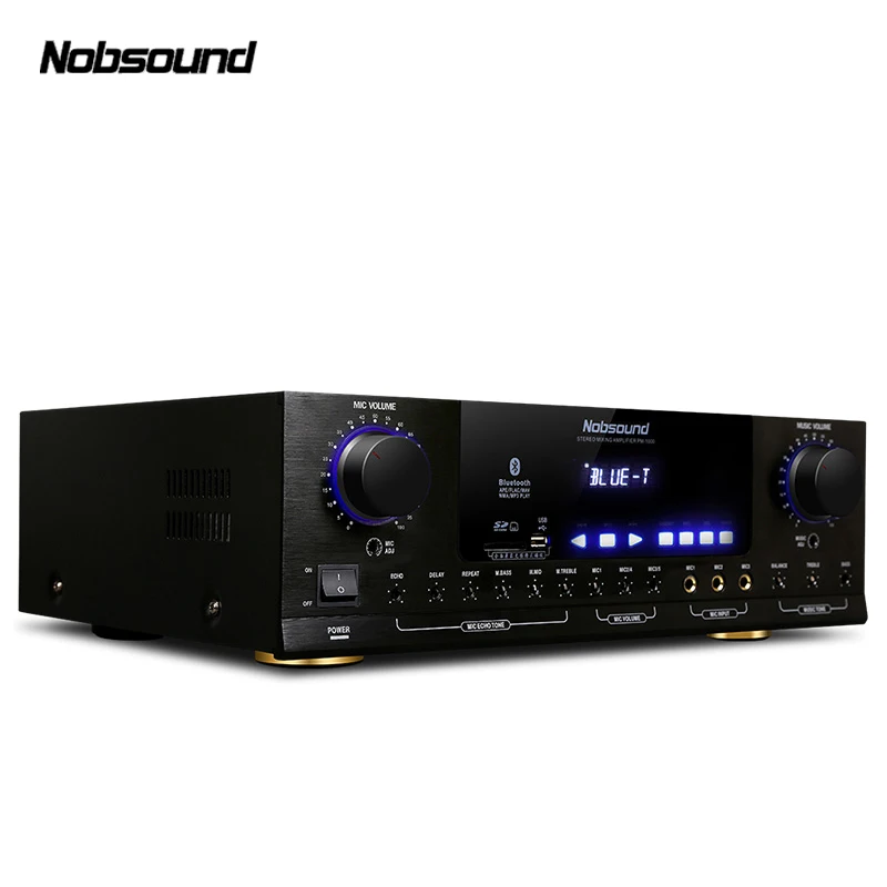 Nobsound pm1000 220 В Профессиональный КТВ караоке bluetooth усилитель Поддержка USB/SD играть APE