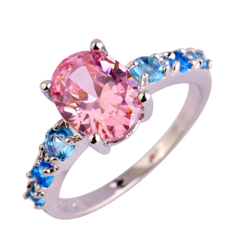 

1 Piece Wholesale New Arrival Fashion Jewelry Multi-Color CZ Ring Size 6 7 8 9 10 11 12 13 For Women