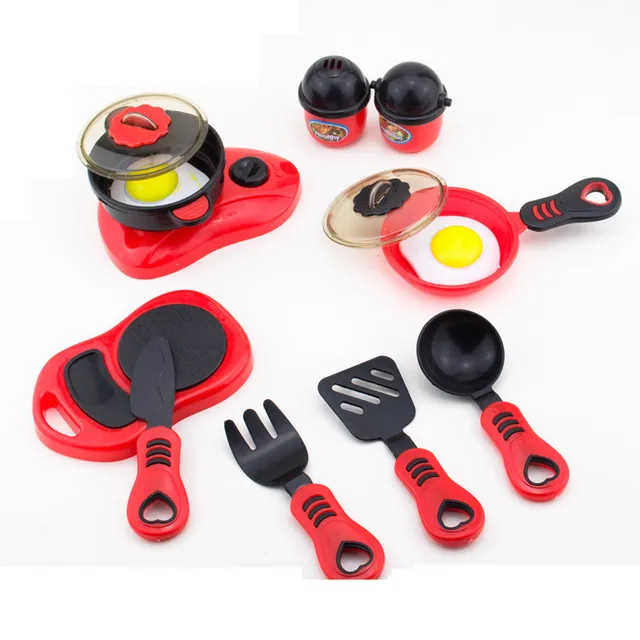12pcs Lot Simulation Kitchen Toys Set Pretend Play Kids Toy 12pcs Lot Simulation Kitchen Toys Set Pretend Play Kids Toy Utensils Artificial Tableware Cooking Pots Food