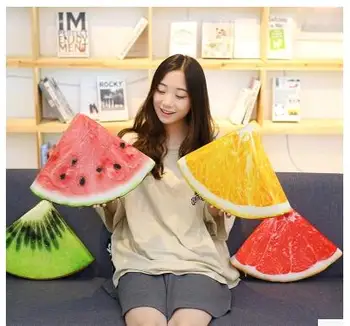 

Fruit Watermelon Throw Pillow Plush Toy Home cushion Sofa Car Office Back Seat Cushion Party Decor