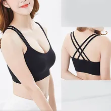 Супернизкие цены открытый тип женщин Йога Бюстгальтер Топ для фитнеса Бесшовные Racerback Мягкий Спортивный бюстгальтер
