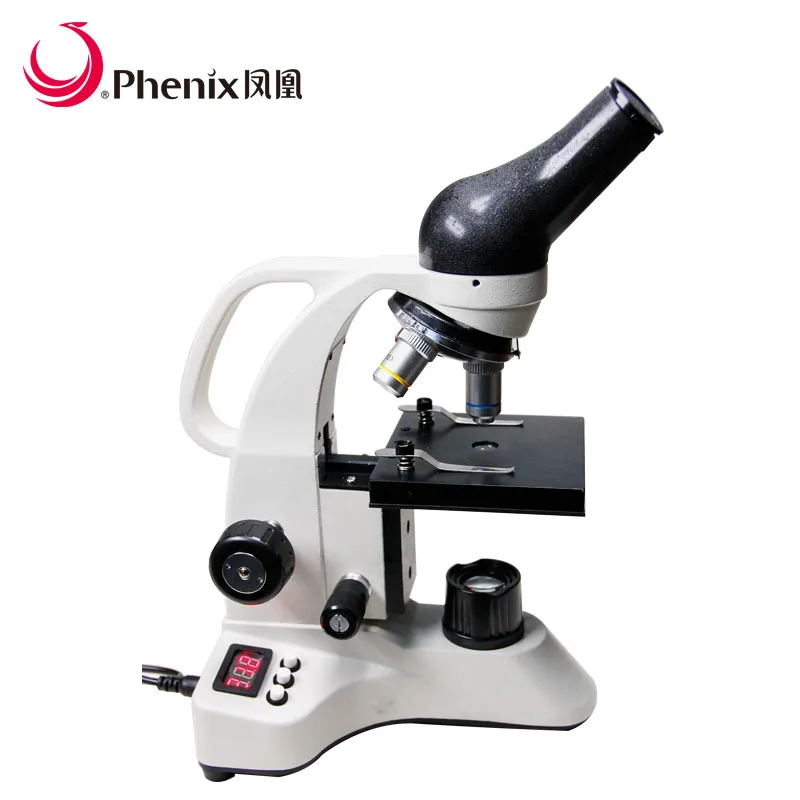 Phenix 40X 640X Temperature Stage Monocular Biological Microscope with