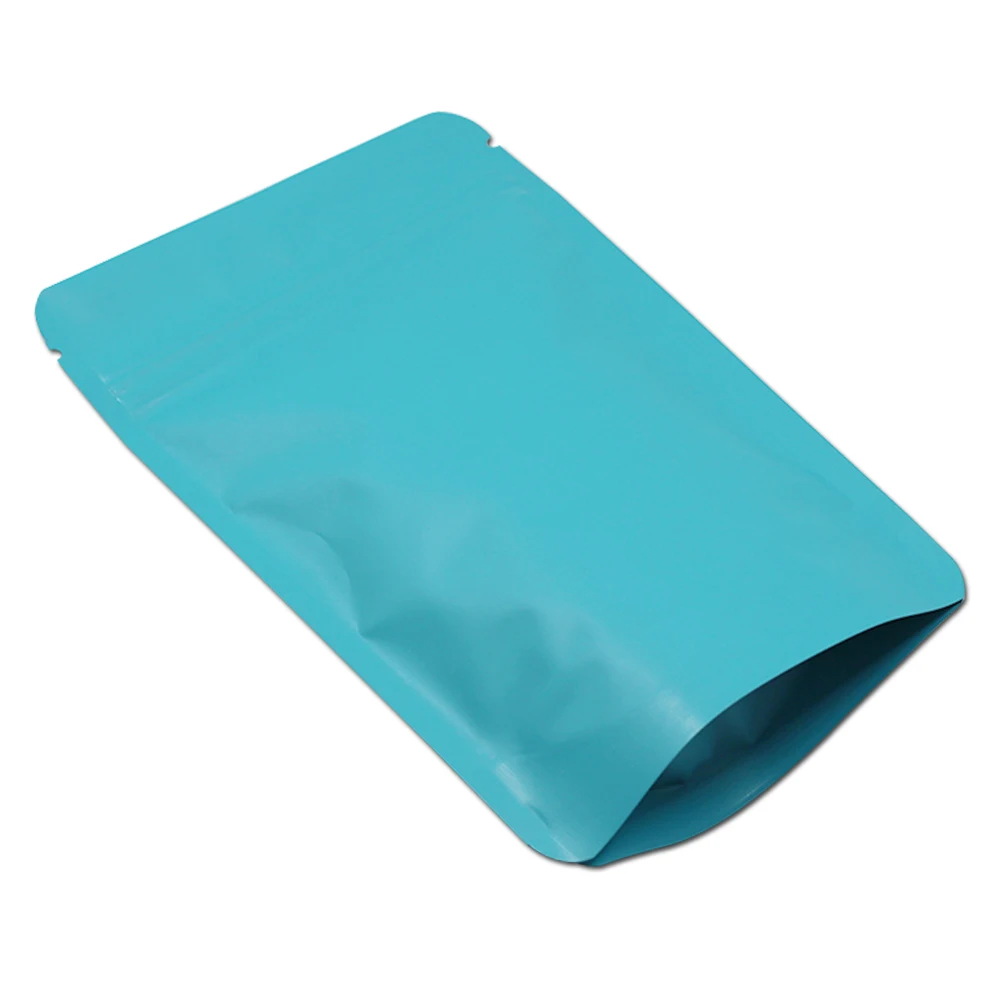 

20pcs Multi-colors Resealable Zipper Bags 18x29cm Doypack Pure Mylar Foil Zipper Bag for Cookies Snacks Nuts Storage Smell Proof
