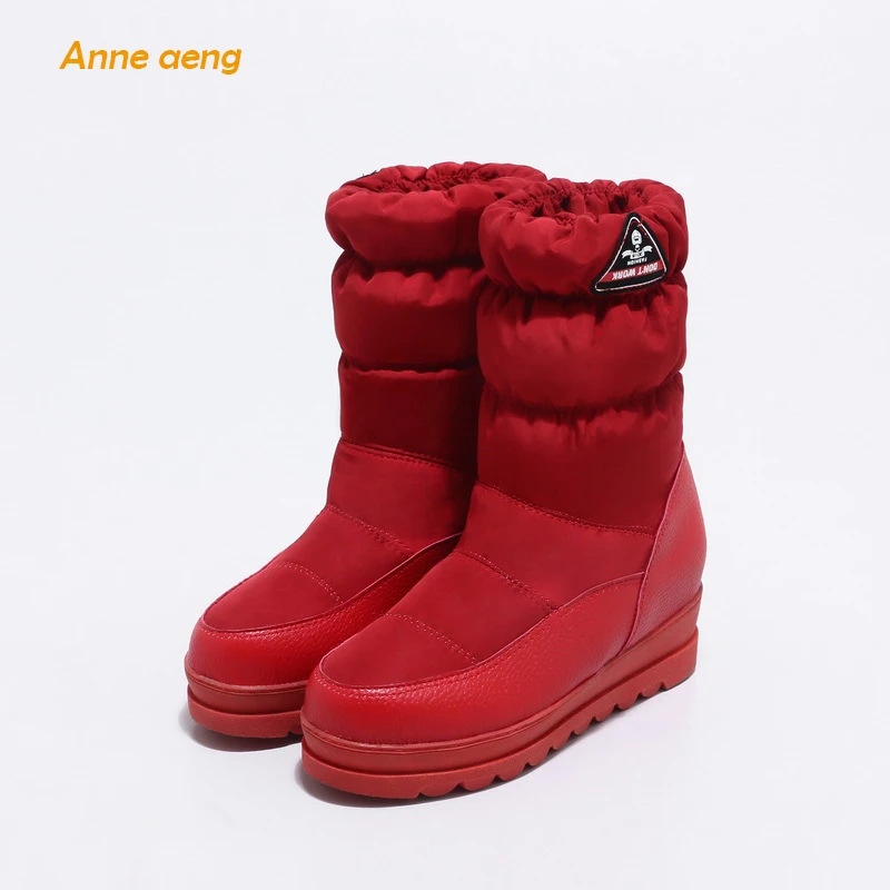 

Anne Aeng Mid-Calf Height Increasing Snow Boots Warm Plush Insole Platform Waterproof Casual Style Slip-on Ladies And Women shoe