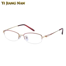Женские очки по рецепту из чистого титана, оптические очки для женщин, красные, фиолетовые, розовые Оправа очков