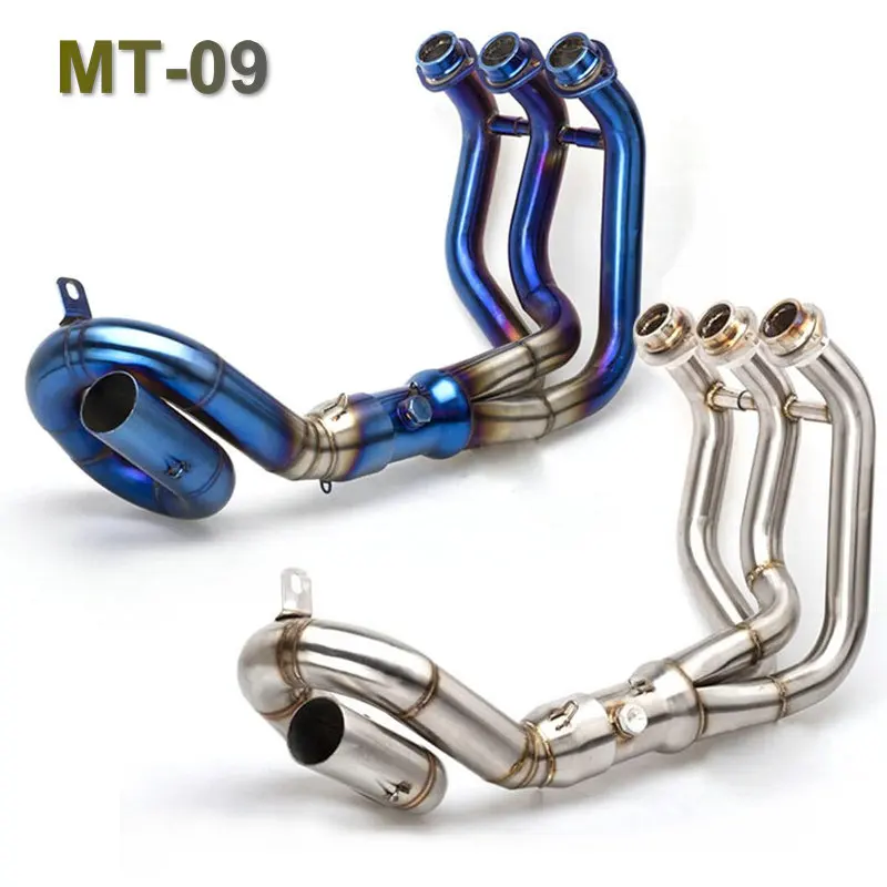 

Motorcycle Full Exhaust System MT09 Middle Front Exhaust Muffler Link Pipe Slip-on For Yamaha MT-09