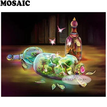 

MOSAIC Diamond Embroidery fantasy fairy world 5D Diy Diamond Painting Crystal Mosaic Pictures Handicraft Pictures girl's gift D3